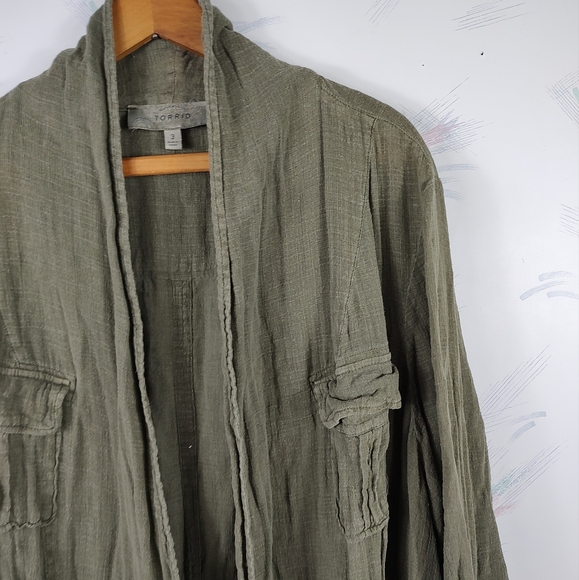 Torrid 3 Green Light Weight Jacket - Picture 2 of 12